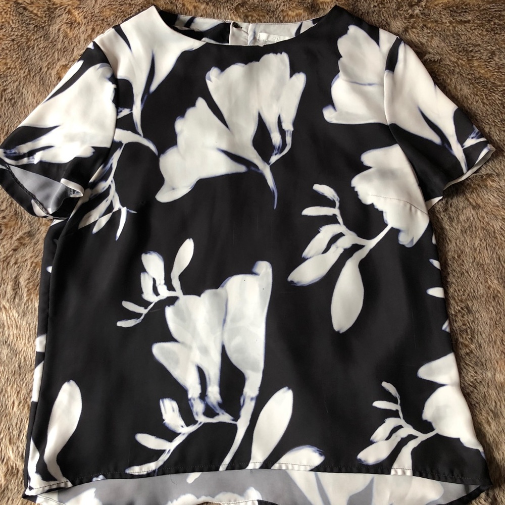 H&M floral print blouse